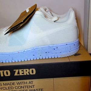 Nike Airforce One Crater Flyknit DC7273100 Platinum Men's 9.5 % 100 Authentic